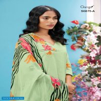 Ganga Ailee S0875 Wholesale Premium Cotton Hand Work Salwar Suits