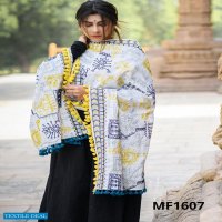 MESMORA 1600 TO 1609 WHOLESALE Khadi embroidered Shawls Dupatta