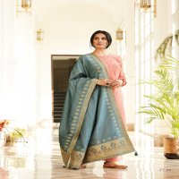 Varsha Jiyanshi Wholesale Chanderi Woven With Work Salwar Suits