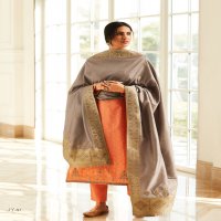 Varsha Jiyanshi Wholesale Chanderi Woven With Work Salwar Suits