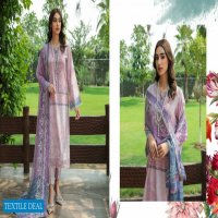 Nureh Gardenia Unstitched Embroidered Lawn Collection Pakistani Suits