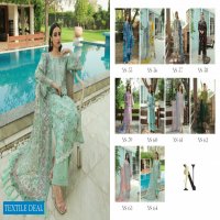 Nureh Gardenia Unstitched Embroidered Lawn Collection Pakistani Suits