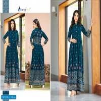 SEHNAAZ VOL 5 BY RANGJYOT RAYON DESIGNER LONG GOWN COLLECTION