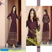 SEHNAAZ VOL 5 BY RANGJYOT RAYON DESIGNER LONG GOWN COLLECTION