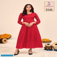 Poonam Saavan Wholesale Long Kurti Catalogs