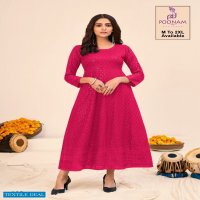 Poonam Saavan Wholesale Long Kurti Catalogs