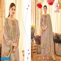 Alok Lotus Wholesale Pure Zam Cotton Swaroski Diamond Work Dress material