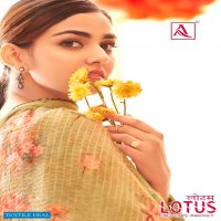Alok Lotus Wholesale Pure Zam Cotton Swaroski Diamond Work Dress material