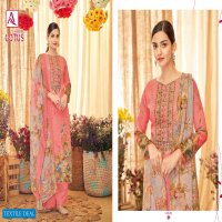 Alok Lotus Wholesale Pure Zam Cotton Swaroski Diamond Work Dress material