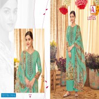 Alok Lotus Wholesale Pure Zam Cotton Swaroski Diamond Work Dress material