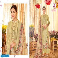 Alok Lotus Wholesale Pure Zam Cotton Swaroski Diamond Work Dress material