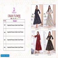 Poonam Crush Flower Vol-2 Wholesale Anarkali Long Kurtis