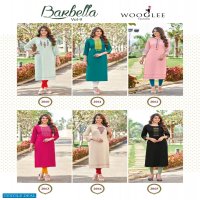 Wooglee Barbella Vol-9 Wholesale Heavy reyon With Hand Work Long Kurtis