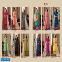 Esta Nazm Wholesale Dyed Cotton Silk With Hand Embroidery Salwar Suits