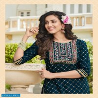 DIYA TRENDS VICTORIAS VOL 4 FOIL PRINT SIMPLE READYMADE KURTA
