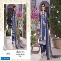 FIRDOUS PREMIUM VOL 4 BY SHREE FABS COTTON EMBROIDERY PAKISTANI DRESSES