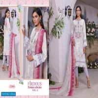 FIRDOUS PREMIUM VOL 4 BY SHREE FABS COTTON EMBROIDERY PAKISTANI DRESSES