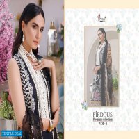 FIRDOUS PREMIUM VOL 4 BY SHREE FABS COTTON EMBROIDERY PAKISTANI DRESSES