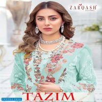 Zarqash Tazim Z-2117 Colour Wholesale Pakistani Salwar Suits