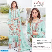 Zarqash Tazim Z-2117 Colour Wholesale Pakistani Salwar Suits