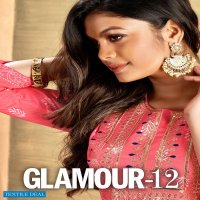 BANWERY GLAMOUR VOL 12 EMBROIDERY WORK FLAIR KURTI RAYON JAIPURI PATTERN