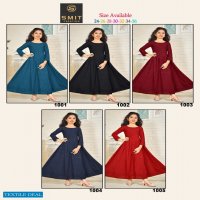poonam Kids Chikan Gown Wholesale Anarkali Long Kurtis