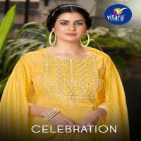 VITARA FASHION LAUNCH CELEBRATION EXCLUSIVE DESIGNER KURTI BOTTOM WITH DUPATTA