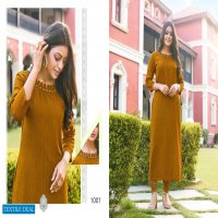 HARIYAALI VELVET FANCY RAYON KURTI AT TEXTILE DEAL