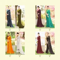 5D DESIGNER AMBER VOL 9 GEORGETTE SAREES WHOLESALER
