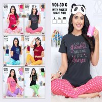 FASHION TALK VOL.30 G HEAVY SHINKER HOSIERY COTTON HEAVY NIGHT SUITS WITH POCKET CATALOG WHOLESALER BEST RATE