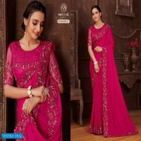 MEHAK SAREES MONACO 428-431 DESIGN COLORS WEDDING PARTY WEAR SAREES