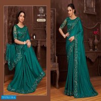 MEHAK SAREES MONACO 428-431 DESIGN COLORS WEDDING PARTY WEAR SAREES