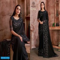 MEHAK SAREES MONACO 428-431 DESIGN COLORS WEDDING PARTY WEAR SAREES
