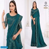 MEHAK SAREES MONACO 428-431 DESIGN COLORS WEDDING PARTY WEAR SAREES