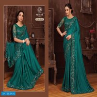 MEHAK SAREES MONACO 428-431 DESIGN COLORS WEDDING PARTY WEAR SAREES
