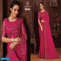 MEHAK SAREES MONACO 428-431 DESIGN COLORS WEDDING PARTY WEAR SAREES