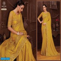 MEHAK SAREES MONACO 428-431 DESIGN COLORS WEDDING PARTY WEAR SAREES