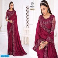 MEHAK SAREES MONACO 428-431 DESIGN COLORS WEDDING PARTY WEAR SAREES