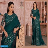 MEHAK SAREES MONACO 428-431 DESIGN COLORS WEDDING PARTY WEAR SAREES