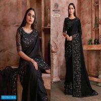 MEHAK SAREES MONACO 428-431 DESIGN COLORS WEDDING PARTY WEAR SAREES