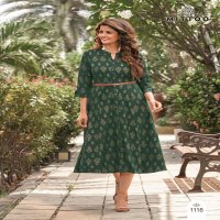 Mittoo Belt Vol-9 Wholesale Printed Long kurti With Belt Collection