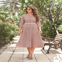 Mittoo Belt Vol-9 Wholesale Printed Long kurti With Belt Collection