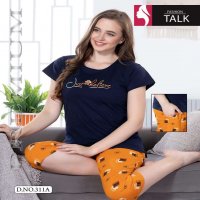 FASHION TALK CAPRY VOL.311 HEAVY SHINKER HOSIERY COTTON NIGHT SUITS CAPRI. CATALOG WHOLESALER BEST RATE