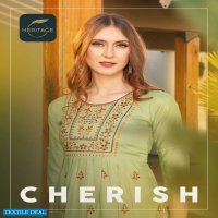Heritage Cherish Wholesale Short Anarkali Kurti Catalogs