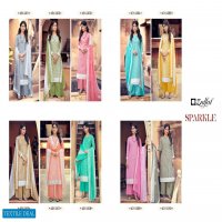 ZULFAT SPARKLE COTTON DRESS MATERIALS WITH 3MTR BOTTOM