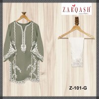 ZARQASH ZIYA 101 DESIGN READYMADE KURTI WITH PANT 12 COLORS