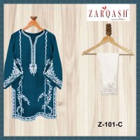 ZARQASH ZIYA 101 DESIGN READYMADE KURTI WITH PANT 12 COLORS