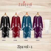 ZARQASH ZIYA 101 DESIGN READYMADE KURTI WITH PANT 12 COLORS