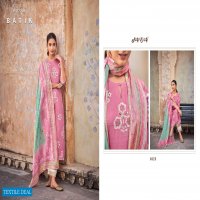 Jay Vijay Hits Of Batik Wholesale Pure Cotton Satin Block Print With Hand Work Salwar Suits