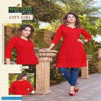 Hariyaali City Girl Wholesale Long Reyon Schiffli Work Kurtis